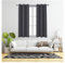 REHAN & CO Blackout Curtains Thermal Insulated Eyelet Curtain Window Black out Curtains for Living Room Bedroom with Tie Backs Charcoal W66 x L54 Inch 2 Panels