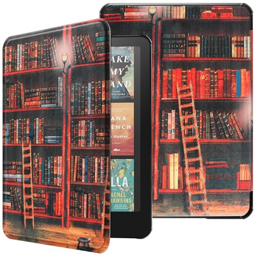 HGWALP Hülle für 7 Kindle Paperwhite (12th Generation, 2024)&Kindle Colorsoft Signature Edition (1st Gen,2024), Slim Lightweight Shell Schutzhülle mit Auto Sleep/Wake für Kindle Paperwhite 7 Zoll-LBY