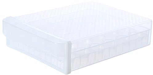 LABRIMP Egg Box Kitchen Storage Egg Container for Countertop Refrigerator Divider Household