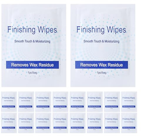 BESTYASH Salviette Detergenti Post Ceretta 40 Pezzi, Rimuovono i Residui di Cera, Delicate sulla Cute, per Depilazione Casa e Viaggio