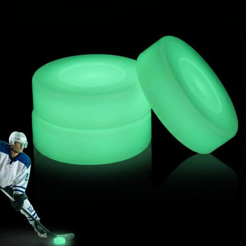 Supvox Confezione da 3 pezzi da hockey al buio, da hockey, da strada e da hockey su ghiaccio, per interni ed esterni