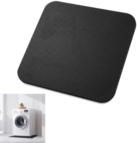 Antivibrationsmatta tvättmaskin, 60 x 60 x 0,5 cm, tvättmaskinsunderlägg | Halkfri matta tvättmaskinsundermatta, ny diatoméjord dammskyddsmatta tvättmaskin för torktumlare hushållsapparater