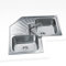 Teka 2C - Fregadero Angular, 2 Cubetas y Escurridor, para Mueble de 90cm, Cubeta de Acero Inoxidable, Fácil Instalación, Diseño Moderno, Color Acero Inoxidable