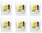 Duft-Kerzenglas 65/70 mm Set 6 Stk. Duftglas Duftkerze Duftkerzen-Glas Teelichter Duftlichter Anti Tabacco