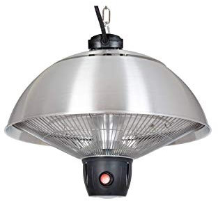 La Hacienda Hanging Mushroom Heater Silver 69564