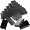 TOKSEO 24 scatole per gioielli, 8 x 5 x 2,7 cm, colore nero, confezione regalo con coperchio, piccola per orecchini, collane, bracciali, anelli