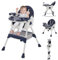 3in1 Hochstuhl Baby mit Spielbügel, Kinderhochstuhl mit Abnehmbares Tablett Hochstuhl Verstellbar Klappbar Babystuhl mit Liegefunktion Kombihochstuhl mit wachsend esszimmerstuhl ab 6 Monate