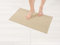 Hammetex 100% Baumwolle rutschfeste Badematte, 43x61 cm Badvorleger für Badezimmer WC, Saugfähig Schnelltrocknend Waschbar Bad Fußmatten, Beige