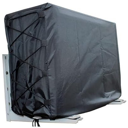 Funda protectora para aire acondicionado exterior para todo tipo de clima, duradera y resistente a los rayos UV, instalación rápida, diseño elegante para jardín y patio, 35 x 13 x 26 cm