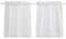 XDGBGFN 2 tende corte, in lino, moderne, per cucina, bagno, camera da letto, 63,5 x 63 cm