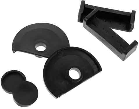 Almohadilla Antipellizcos de Plástico Negro 12 Piezas para Mini Tornillo