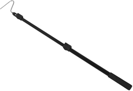 ibasenice Asta Telescopica Gancio per Serpenti Pieghevole, Pinze a Uncino Antiscivolo per Manipolazione Rettili, Strumento Regolabile per Cattura Sicura Outdoor e Cura Serpenti Domestici