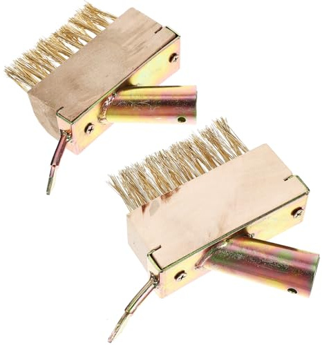 CIYODO 2 piezas Cepillos de Alambre para Jardín Herramienta Manual Resistente para Limpieza de Grietas y Eliminación de Musgo Patios Adoquines y Juntas con Cabezal de Acero Duradero y