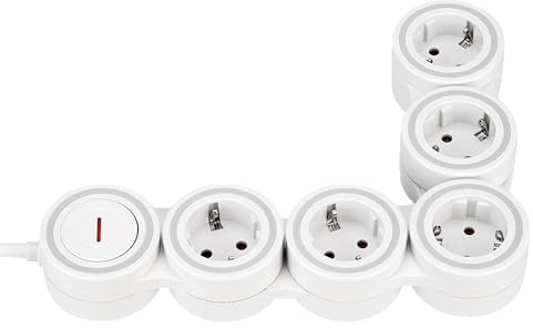 REV SupraFlex, Steckdosenleiste flexibel 5-Fach, 1,4m, Weiss