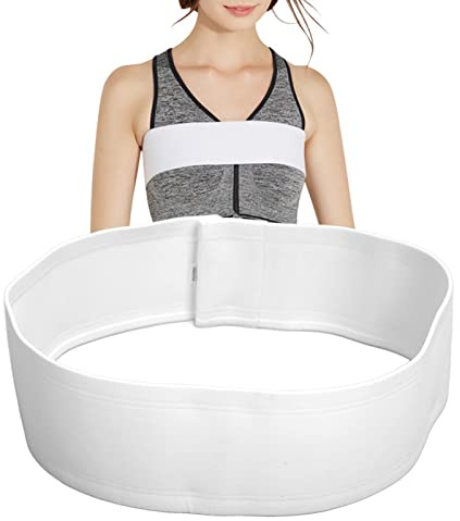 Fascia di Sostegno del Seno, Fascia Stabilizzatrice per Protesi Mammaria Traspirante, Fascia di Supporto per la Compressione Dell'impianto Post-chirurgia, Fascia di Supporto per Reggiseno Sportivo(L)