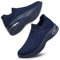 Womens Walking Shoes Non Slip Running Shoes Breathable Workout Shoes Lightweight Gym Sneakers Navy Blue Size 4
