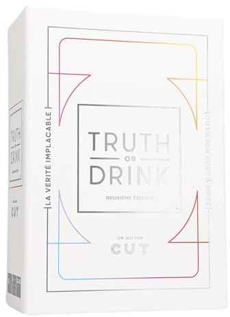 Cut | Atalia | Truth Or Drink | Gesellschaftsspiel | Für 2 bis 10 Spieler | ab 18 Jahren | Von 30 bis 60 Minuten | Die Wahrheit oder du Holz