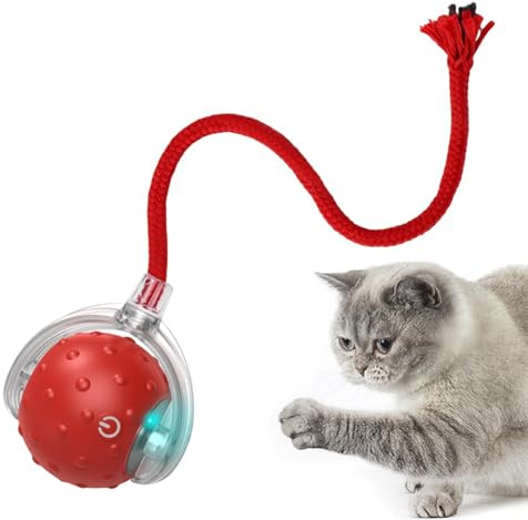 Biniveil Balle interactive intelligente pour chat, jouet intelligent pour chat | Balle roulante active pour chaton | Boule mobile Agile intelligente, boule roulante Rechargeable, jouet pour animaux de