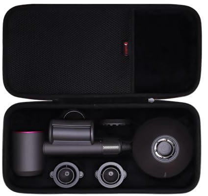 XANAD Custodia rigida compatibile con asciugacapelli Dyson Supersonic, custodia per asciugacapelli, colore nero