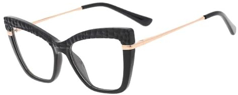 Rieort alla Moda Montature per Occhiali quadrate Montature per Occhiali Cat Eye Montature per Occhiali da Uomo Montature per Occhiali da Donna Anti-Luce Blu Occhiali retrò Elegante.