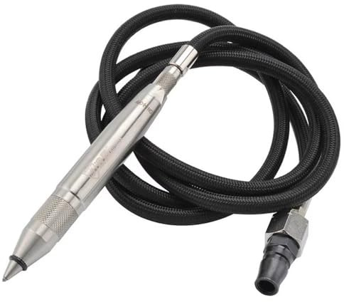 LeTkingok Penna Pneumatica per Incisione, Strumento per Incisione Ad Aria Compressa da 3400 Giri/Min per Metallo/Ceramica/Vetro/Legno/Marmo