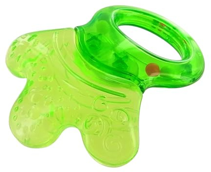 dBb Remond - Hochet Dentition Bébé Réfrigérant - Dès 4 Mois - Jouet de Dentition Sans BPA - Soulage les Gencives et Éveille les Sens - Forme Ergonomique Facile à Tenir - Couleur Vert Translucide