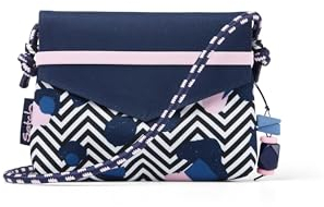 Satch Clutch kleine Umhängetasche Schminktasche mit Kordelzug und Spiegel für Teenager