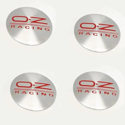 OscitY 4 Stück Auto Radnabenkappen Aufkleber, Für O.Z（60MM） Felgen Center Nabendeckel Radmittelkappen wasserdicht Anti-Rost Dekoration Zubehör,B