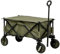 Outsunny Bollerwagen Faltbar, Handwagen mit Räder, Bremsen, Tragetasche, 125L Transportwagen bis 120kg belastbar, XXL Gerätewagen, Gartenwagen Gartenkarre für Strand Camping Einkaufen, Grün