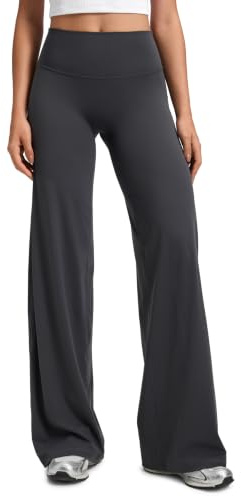 CRZ YOGA Softretch Pantalones Anchos - 71/76/81cm | Sin Costura Frontal, Ultra Cómodo, Tacto Sobre la Piel, Yoga, Casual, Cintura Alta, para Mujer