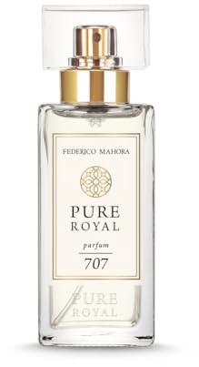 Pure Royal 707 Damparfym 50 ml | Bergamott, Citron, Mandarin, Jasmin och Liljekonvalj | Patchouli, Persika och Ambra | Färsk Blommig Citrus 20%