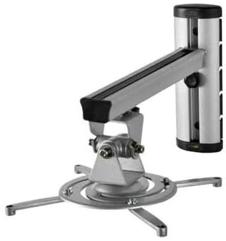 Hemmabio Aluminiumlegering 360 graders projektor Väggfäste Full Motion Infällbar Universal projektorhängare Bärbar(Silver)