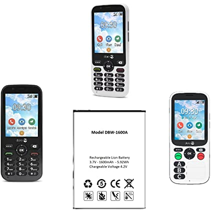 Mr.Gadget Solutions - Batería compatible con Doro 7010, 7011, 7781, Secure 780x sustituye a DBW-1600A