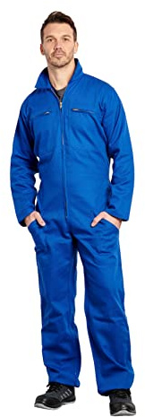 Combinaison de Travail Bleu de Travail Homme Cote de Travail 100% Coton Bleu Bugatti T1