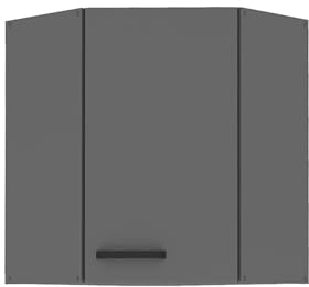 Küche Nessa Eckhängeschrank 60X60 Anthrazit Küchenzeile Küchenblock Einbauküche