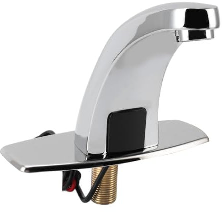 Motion Sensor Bathroom Faucet, Single Cooling, Infrared Sensing, No Splashing, Water Saving, Energy Saving, Commercial Space, G1/2 Water Pipe Caliber, by Sink Only