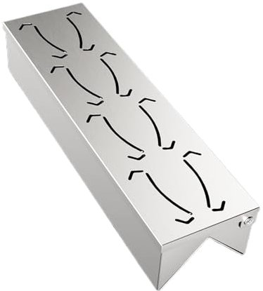 Caja para fumar para barbacoa, caja para fumar de alto rendimiento, accesorios de barbacoa de acero inoxidable con práctica tapa de bisagra para al aire libre