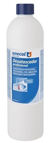 Desatascador de Tuberías Líquido 1L | Eliminación de Atascos en Desagües, Fregaderos y Bajantes | Acción Rápida y Profesional | Uso Doméstico e Industrial