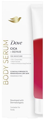Dove Feuchtigkeits-Lotion Cica Repair, Bei Trockener und Rissiger Haut, 72H Feuchtigkeit, Für Beruhigte und Weiche Haut, Reduziert Irritationen, Mit Centella Asiatica und Niacinamid, 200 ml