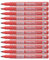 Pentel N50S marcatore permanente slim punta fine rosso 12 pz