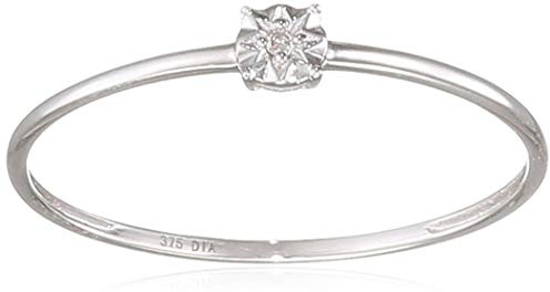 Naava Anillo de compromiso de diamante blanco para mujer - PR12847W