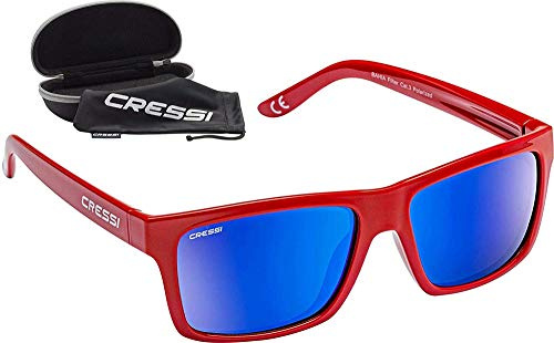 Cressi BAHIA FLOATING SUNGLASSES RED/BLUE MIRRORED LENSES