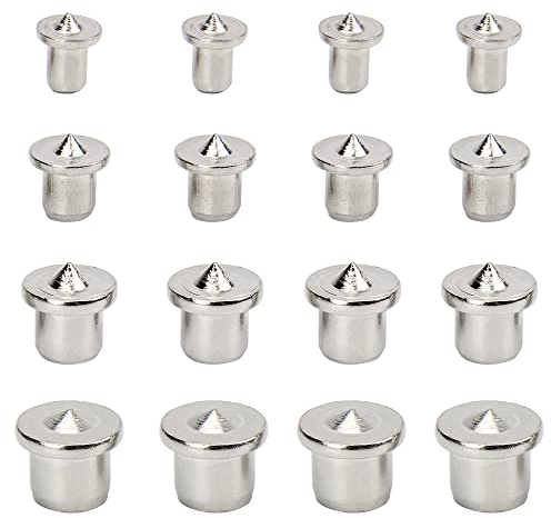 16 Stück Dübel Zentrierspitze Dübelhilfe Dübelloch Markierer Dübelsetzer Holzdübel Set 6/8/10/12 mm Für Holzarbeiten Bohrwerkzeuge (massiv)