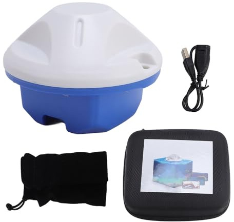 Finder de Poisson Sonar Portable, avec Détection à 90 Degrés 131,2 Pieds de Profondeur, Batterie de 2000mAh, Application IP68 Water, pour la Pêche à la Glace, Pêche sur Le