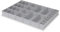 1a-TopStore 28-tlg. Schubladen-Einsatzkästen-Set, für Schubladen von Material- und Werkzeugschrank-Schubladen, 63 mm hoch, 600x440x63 mm (LxBxH) (Grau)
