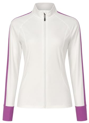 Kmarouse Chaqueta Patinaje Mujer Teens Cremallera Panel Lateral