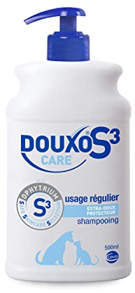 DOUXO S3 Care Shampooing Extra-Doux pour Tous Les Types de Peaux et de Poils des Chiens et des Chats en Usage régulier, 500ml