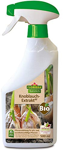 Florissa Natürlich 58895 Bio Knoblauch Extrakt | zur Vorbeugung von Pilzen und Krankheiten bei Obst, Gemüse und Zierpflanzen | Natur im Garten biologisch GÄRTNERN Gütesiegel, Farblos