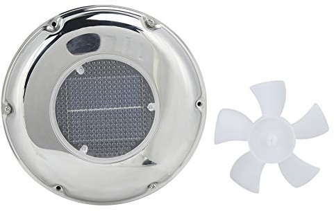 KIMISS Ventilateur de Ventilation, Ventilateur D'extraction de Bateau en Acier Inoxydable Ventilateur de Ventilation à énergie Solaire