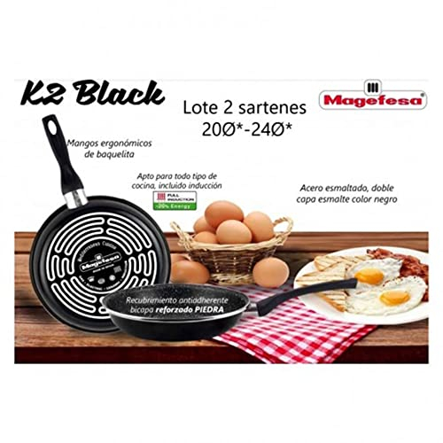 MAGEFESA Sartenes black 20+24 cm lote